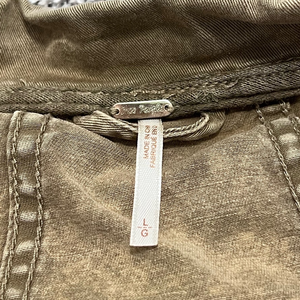 Women’s Sz LARGE Free People Collapsing Twill military jacket - Picture 4 of 4